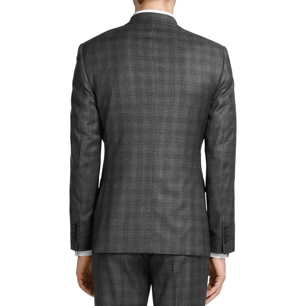 Theory Mens Chambers Gray Single Breasted, Slim Fit Blazer 38 Short